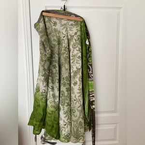 Reversible wrap skirt